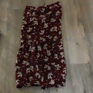 Maroon chihuahua fluffy Pajama pant